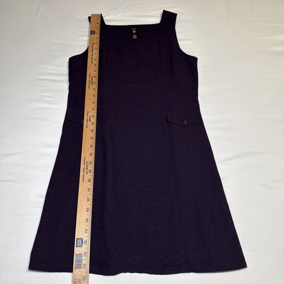 American Eagle Womens 8 Sleeveless Structured Tank Dress Sheath Square Neck EUC - Picture 9 of 15